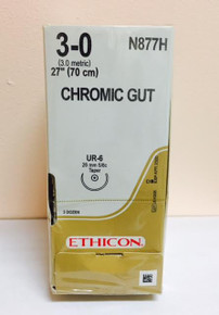 Ethicon N877H Surgical Gut Suture - Chromic