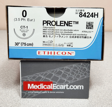 Ethicon 8424H PROLENE® Polypropylene Suture, Taper Point