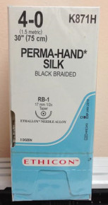 Ethicon K871H PERMAHAND® Silk Suture