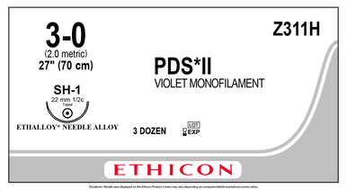 Ethicon Z311H PDS® II (polydioxanone) Suture