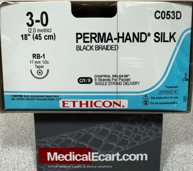Ethicon C053D PERMA-HAND Silk Suture