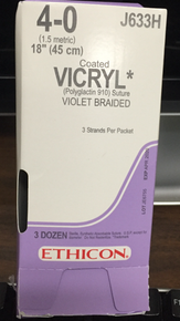 Ethicon, J633H, Coated, VICRYL, Suture