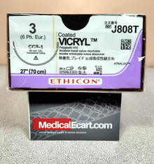 Ethicon J808T COATED VICRYL® (polyglactin 910) Suture