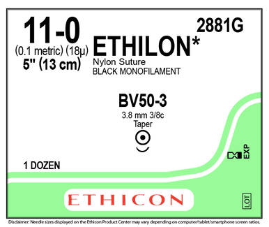 Ethicon 2881G ETHILON® Nylon Suture