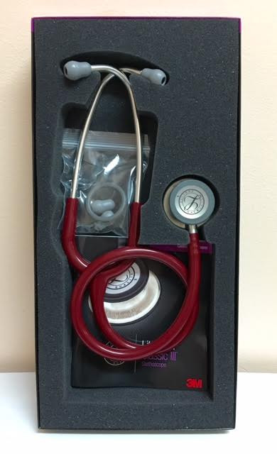Littmann Classic III 聴診器 バーガンディ 5627 Littmann Classic III Stethoscope, Burgundy, 5627