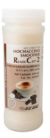 Readi-Cat 2 Smoothie Oral Suspension 2% Mochaccino Bottle 450mL 12/Package
1401658 | Bracco Diagnostics - 705697