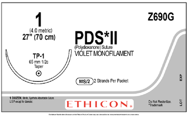 Ethicon Z690G PDS® II (polydioxanone) Suture
