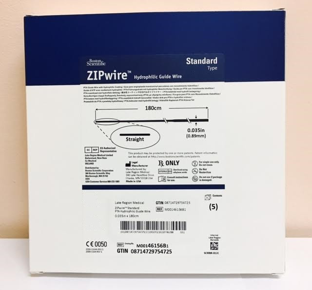 Boston Scientific M00146156B1 ZIPwire Hydrophilic Guide Wire