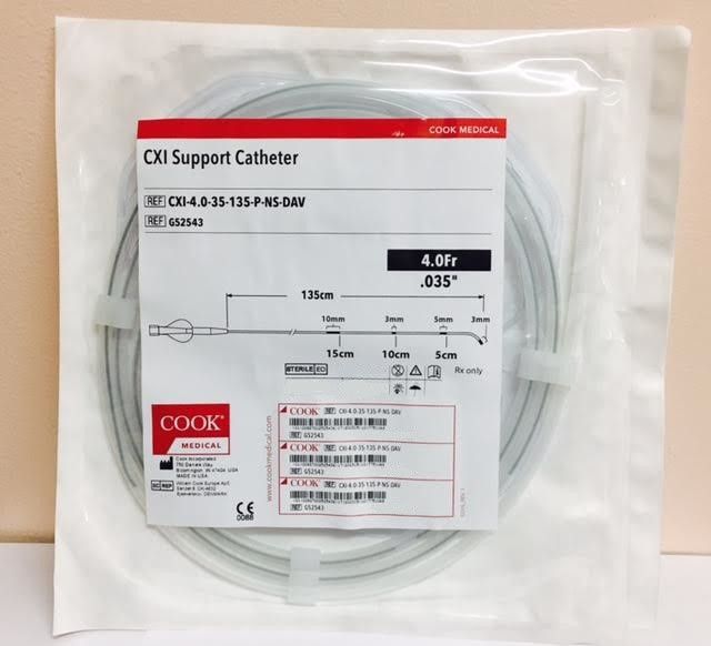 Cook G52543 CXI Support Catheter 4.0Fr, .035