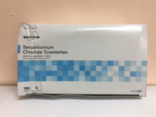 269 Sanitizing Skin Wipe McKesson Individual Packet BZK (Benzalkonium Chloride) Unscented. Case of 1000