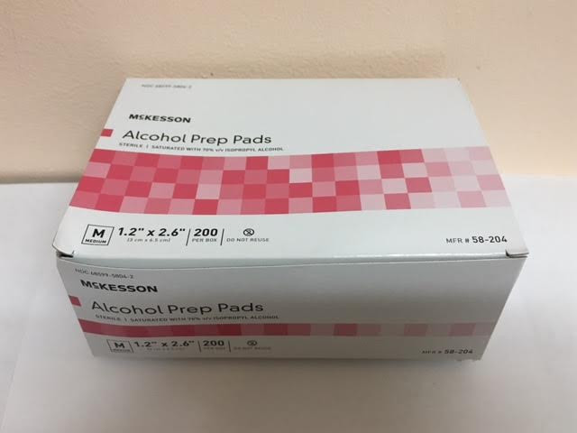 Mckesson alcohol prep pads deals