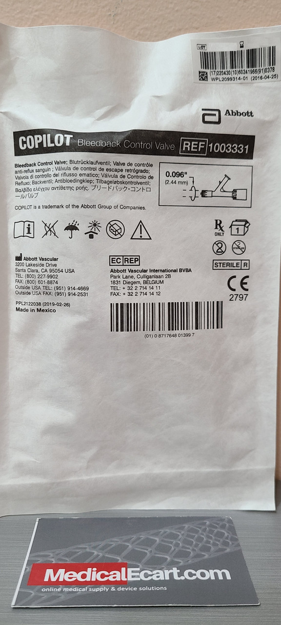 1003331 COPILOT Bleedback Control Valve .096"Copilot Bleedback Control