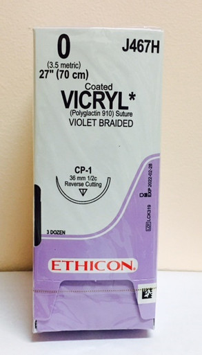 Ethicon J467H COATED VICRYL® (polyglactin 910) Suture