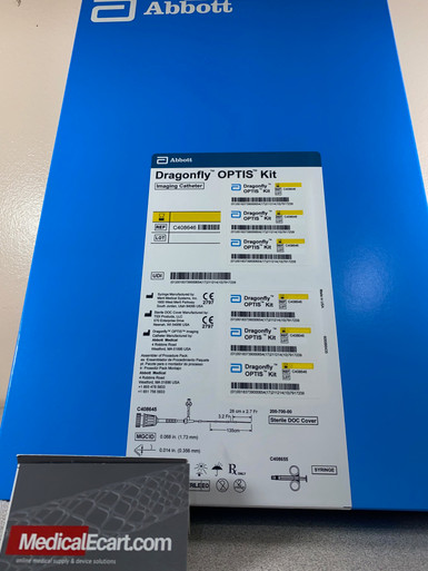 Abbott C408646 Dragonfly OPTIS Imaging Catheter Kit (catheter, DOC cover, 3 ml syringe), Box of 01 Kit