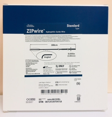 ビション　BRIEFING EASY WIRE USA製 Boston Scientific M00146152B1 ZIPwire Hydrophilic Guide Wire 46-152B