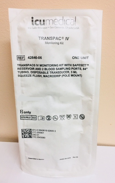 2646-06 ICU Medical SAFESET Transducer Kits