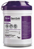Q55172 Super Sani-Cloth Germicidal Disposable Wipes - Wipe Size 6" x 6.75". Box of 12 Canisters