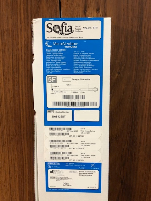 DA5125ST Microvention SOFIA-GUIDING CATHETER ACCESS FOR