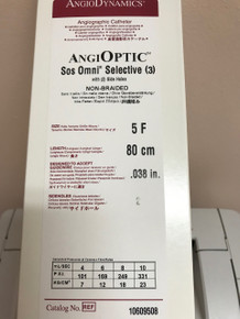 H787106095085 10609508 AngiOptic Sos Omni 3 5F / 80 cm / .038" SELECTIVE CATHETERS  w/ 2 side holes