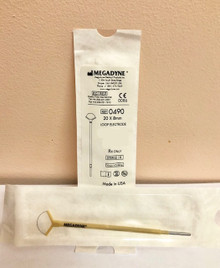 0490 Megadyne LEEP/LLETZ Electrode Tan 8 X 20 mm Tungsten Wire Radius Loop Disposable Sterile ELECTRODE, 