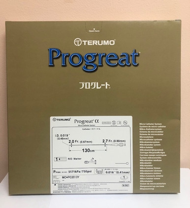 Terumo MC*PC2013Y Progreat Microcatheter 2Fr  130 cm Straight