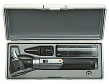HEINE mini 3000 D-851 Fiber Optic ENT Set-XHL with Fiber Optic mini 3000 Otoscope, Bat. Handle, & case D-851.10.021