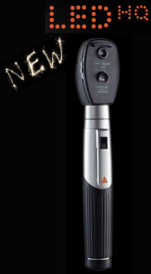 HEINE D-008.71.120 mini 3000 LED Ophthalmoscope with mini 3000 battery  Handle - MedicalEcart