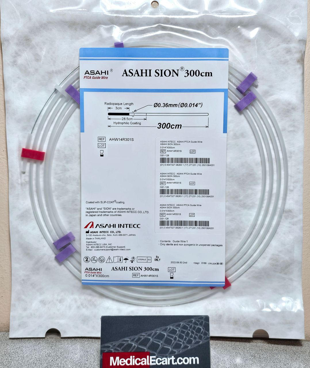 ASAHI AHW14R301S SION PTCA Guide Wire .014