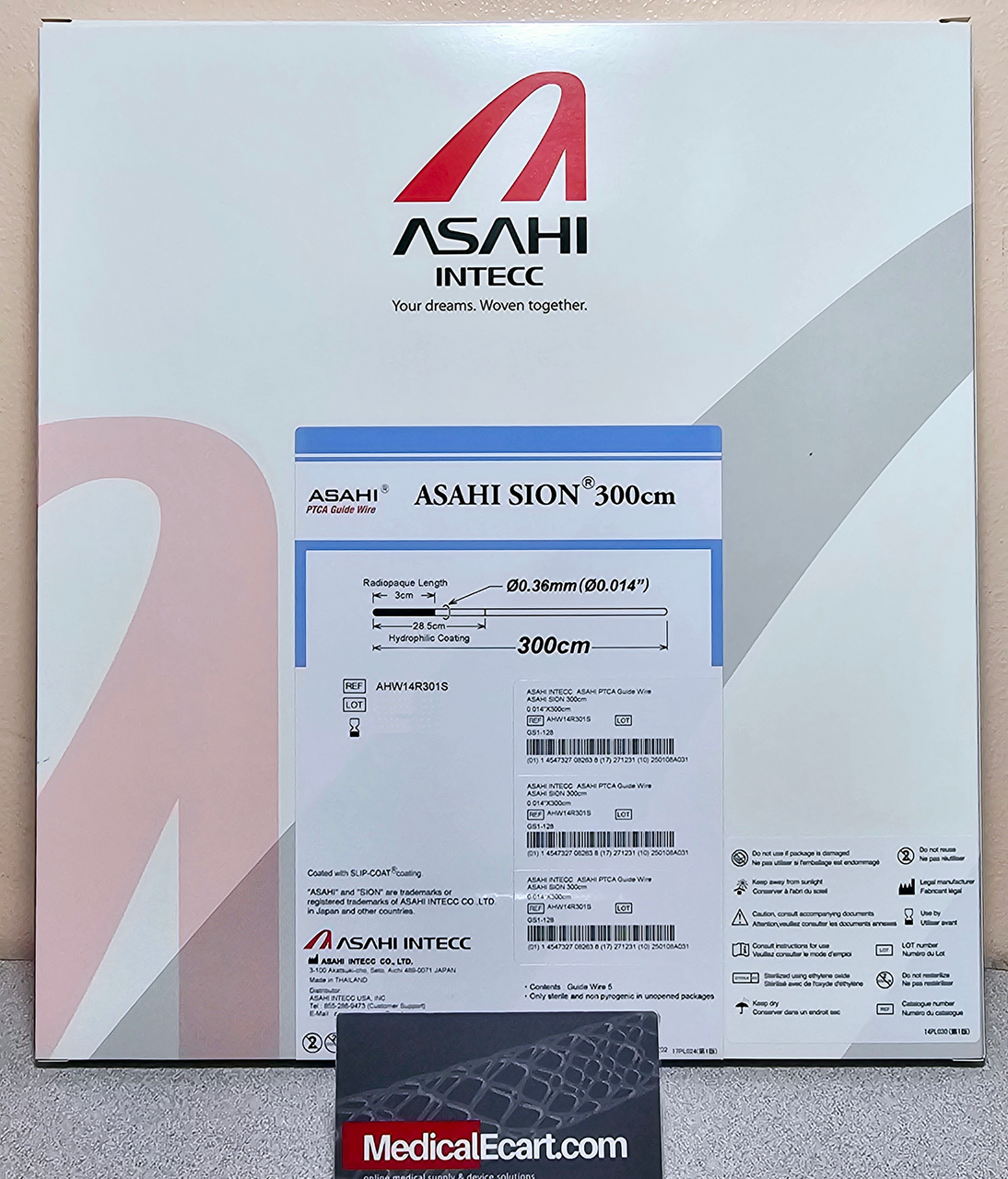 ASAHI AHW14R301S SION PTCA Guide Wire .014