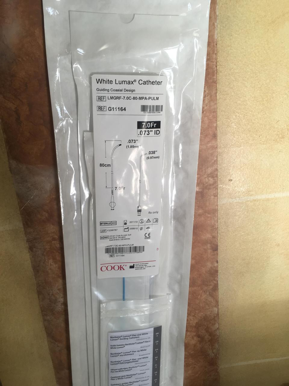 G11164EXP COOK White Lumax Catheter Guiding Coaxial Design 7.0 Fr