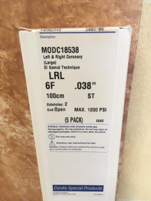MODC18538-EXP Cordis Ducor Angiographic Products LRL  6F .038 100cm ST