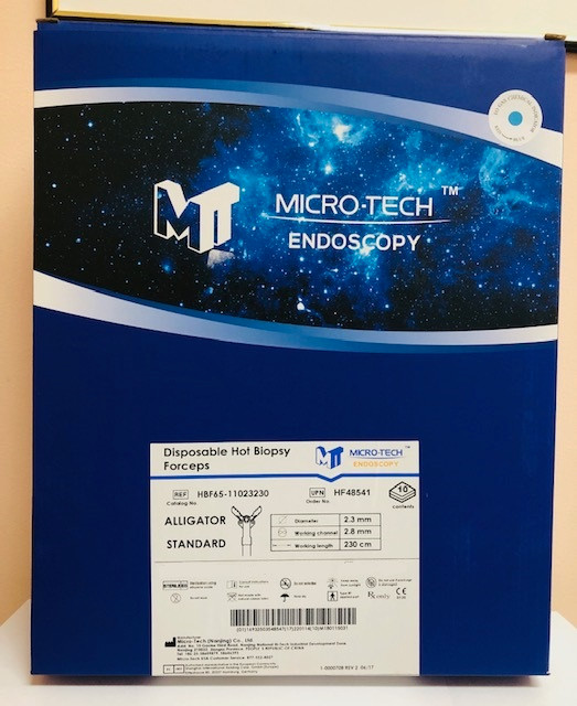 本A-46 22 ⑧ HF48541 Biopsy Forcep 2.8mm Hot 10/Bx Micro-Tech Endoscopy Usa