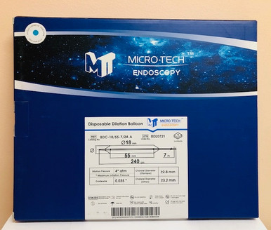 BD20721 Balloon Dilation 18mm 5.5cm Single-Stage With Guidewire Ea 1252702 | Micro-Tech Endoscopy