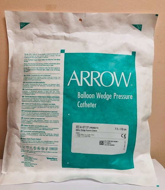 AI07127 Balloon Wedge Pressure Catheter SINGLE PRESSURE LUMEN. 7 Fr