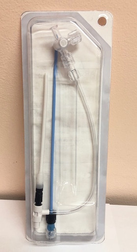496125 9F x 11cm, .038" Percutaneous Catheter Introducer 2 Kit w/ Detachable Hemo Valve, Black Hub Box of 10