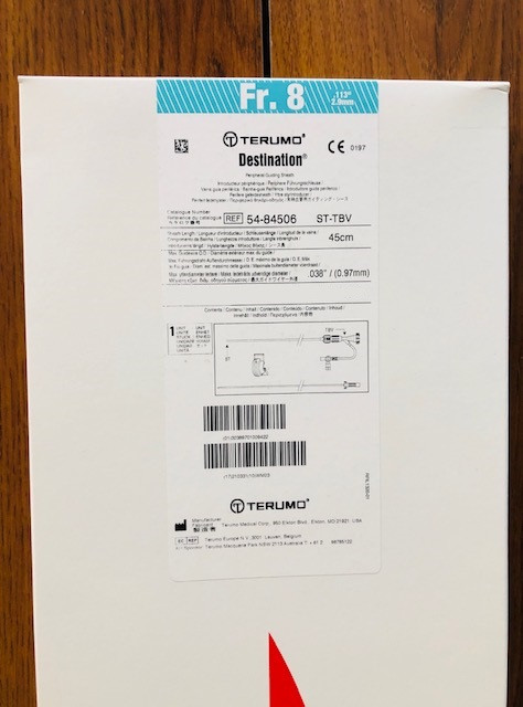 54-84506 PINNACLE Destination® Guiding Sheath 45 cm sheath with