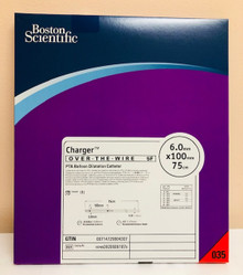Boston Scientific H74939206061070 Charger™ 0.035" Balloon Dilatation Catheter 5Fr., 6.00mm x 100 cm.