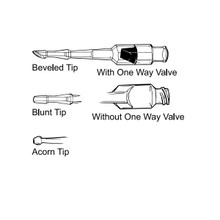 Medtronic-Neurological  30001 Vessel Cannula Blunt Tip, With 1 Way Valve DLP® 3 mm OD 2.5 Inch
