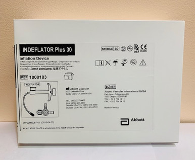 1000183 Indeflator Plus 30 / INDEFLATOR PLUS 30 Inflation Device 30 atm 10cc Box of 1