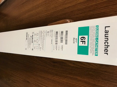 LA6AL20 6Fr LAUNCHER Guide Catheter Amplatz Left, ID 0.071 AL2 .071  100cm