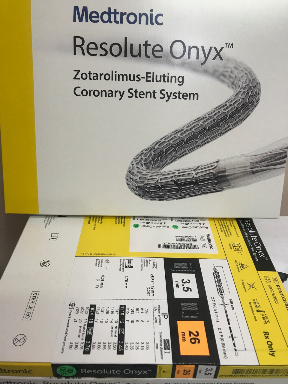 RONYX35018UX 3.5x26Resolute Onyx Drug-Eluting Stent 3.5mm x 26mm