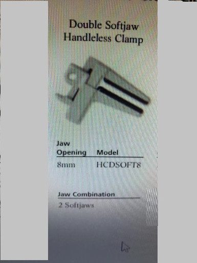 HCDSOFT8 Double Softjaw Handleless Clamp Edwards Lifesciences