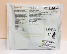 SureFit™ 410-2100 Dual Dispersive Electrode (for patients > 4.4 lbs.), Single use, Pre-attached 15’ (4.575m) Cable , Box of 25
