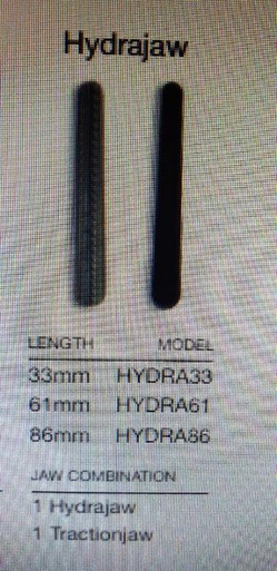 SURGICAL CLAMP INSERT SET, Hydrajaw,  FOGARTY ATRAUMATIC 33MM, Box of 10 (HYDRA33)