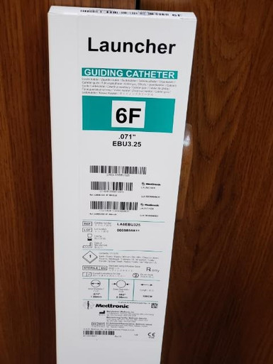 LA6EBU325 Medtronic Launcher Coronary Guide Catheter, 6F, EBU3.25
