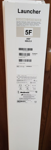 LA5EBU35 Medtronic Launcher Coronary Guide Catheter, 5F, EBU3.5