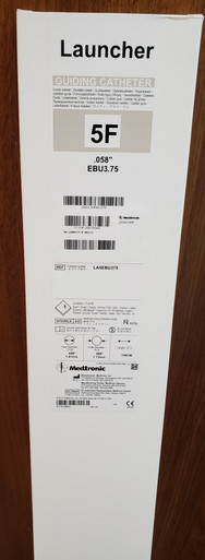 LA5EBU375 Medtronic Launcher Coronary Guide Catheter, 5F, EBU3.75