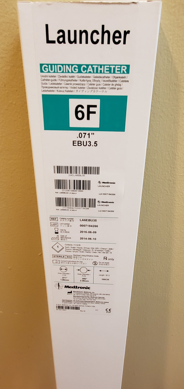 LA6EBU35, Medtronic, Launcher, Coronary, Guide, Catheter