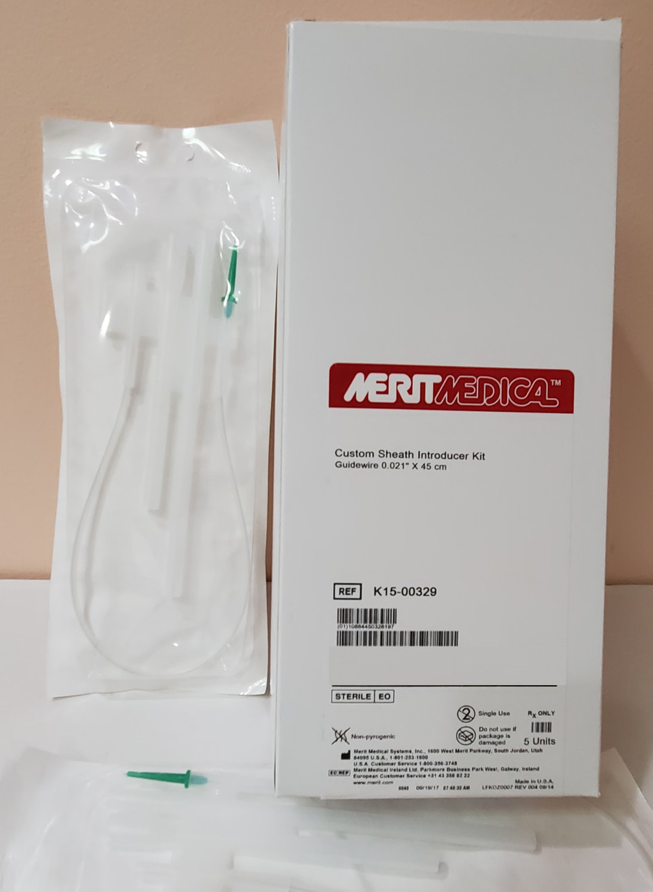 Merit K1500329, Custom Sheath Introducer Kit Guidewire 0.021" x 45 cm