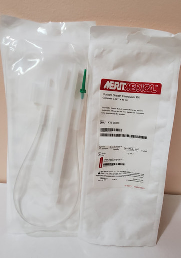 Merit K15-00339, Custom Sheath Introducer Kit Guidewire 0.021" x 45 cm, Box of 5